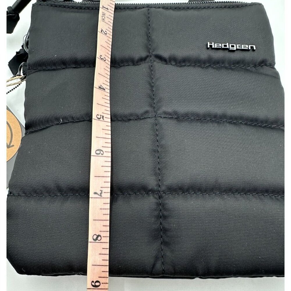 Hedgren Bethel Crossbody Bag Purse Black Sustainable Nylon Quilted Nordstrom - Picture 5 of 16